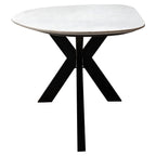 Eettafel Trocadero wit (Zwart/wit)