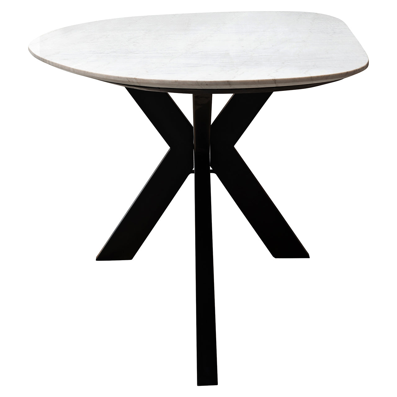 Eettafel Trocadero wit (Zwart/wit)