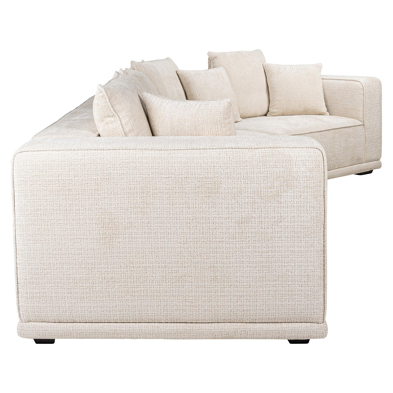 Bank Lusso 4-zits beige chenille (Niagara 902 beige Chenille)