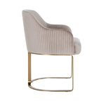 Stoel Hadley khaki fluweel brandvertragend (FR-Quartz 903 Khaki)