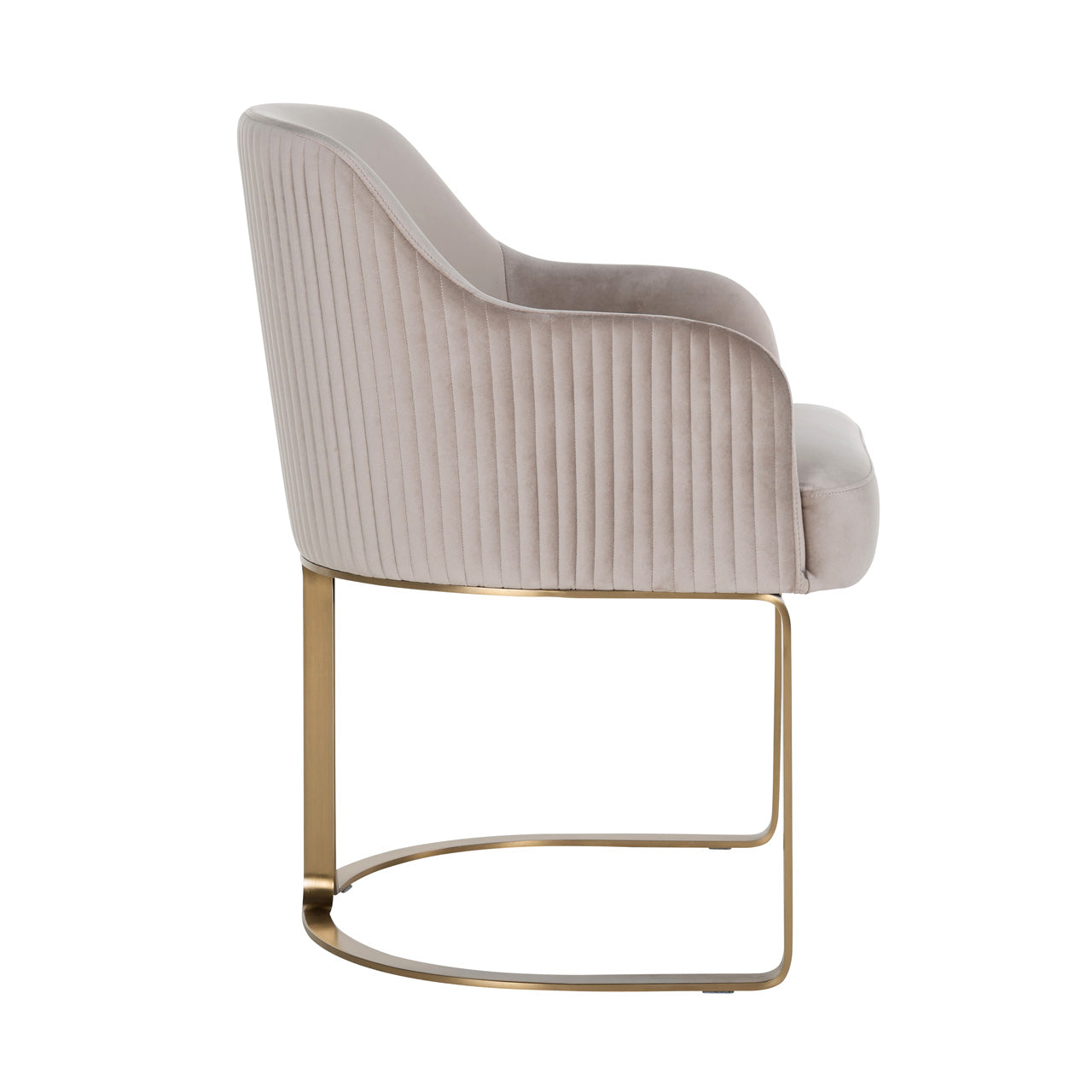 Stoel Hadley khaki fluweel brandvertragend (FR-Quartz 903 Khaki)