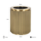 Plantenbak Ironville 50Ø (Geborsteld Goud)
