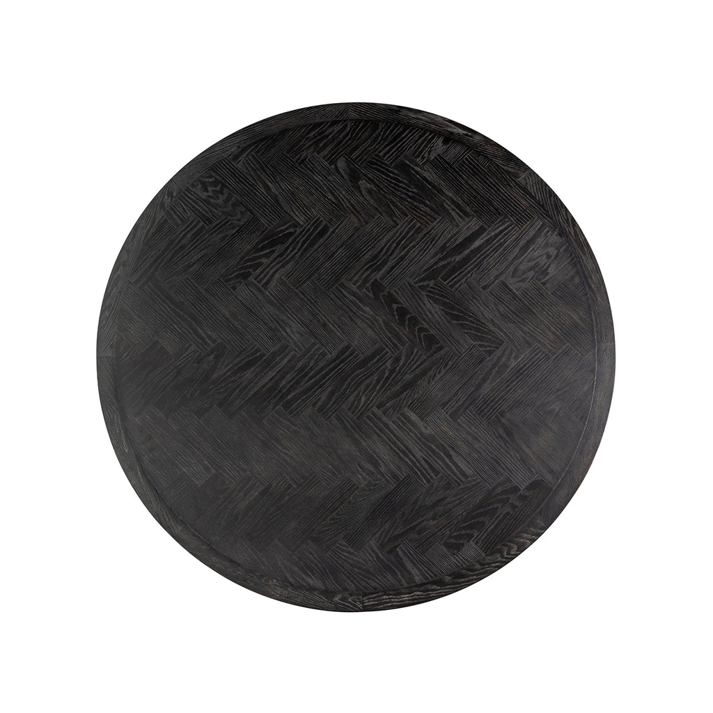Eettafel Blackbone messing 140Ø (Zwart rustiek)