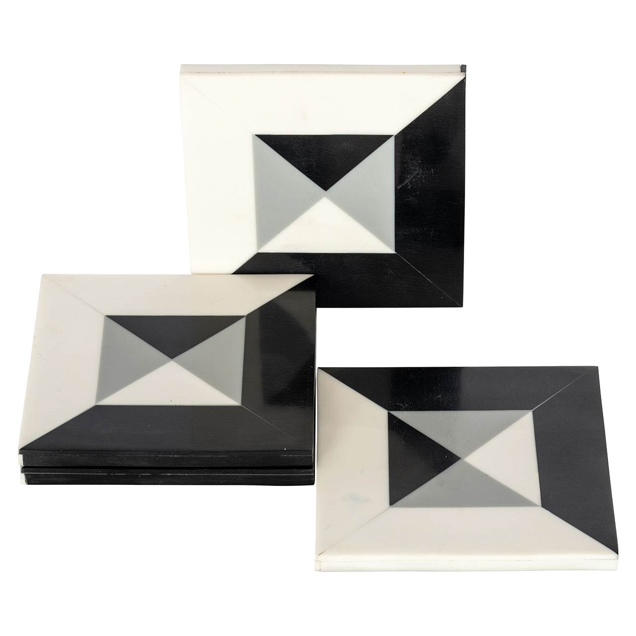 Onderzetter Louel (Zwart/wit)