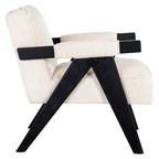 Fauteuil Cooper witte chenille (Bergen 900 witte chenille)