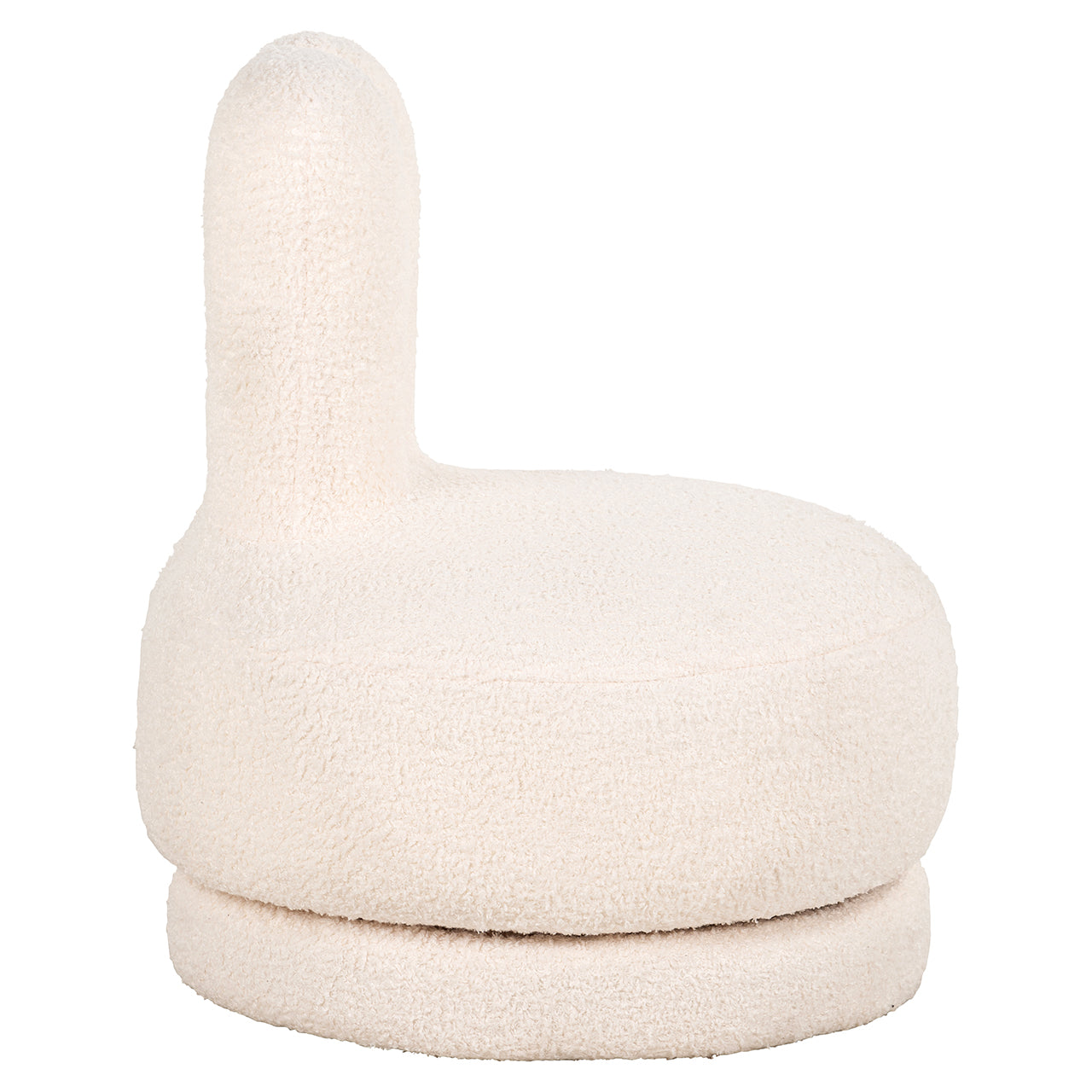 Kinderstoel Konijn witte teddy (Teddy 14 Wit)