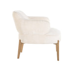 Fauteuil Venus witte chenille (Bergen 900 witte chenille)