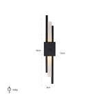 Wandlamp Mylas zwart (Zwart)