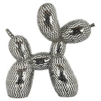 Honden decoratie object spiegel zwart (Zwart)