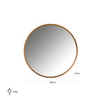 Spiegel Maeron goud 70Ø (Goud)