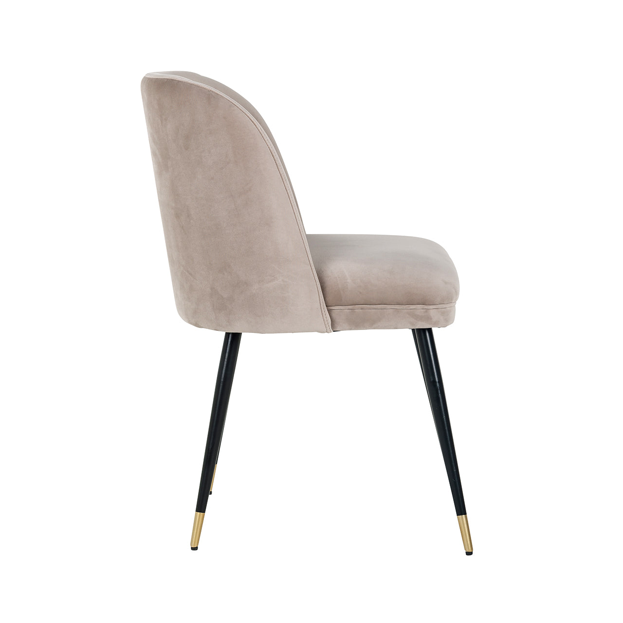 Stoel Alicia khaki fluweel brandvertragend (FR-Quartz 903 Khaki)