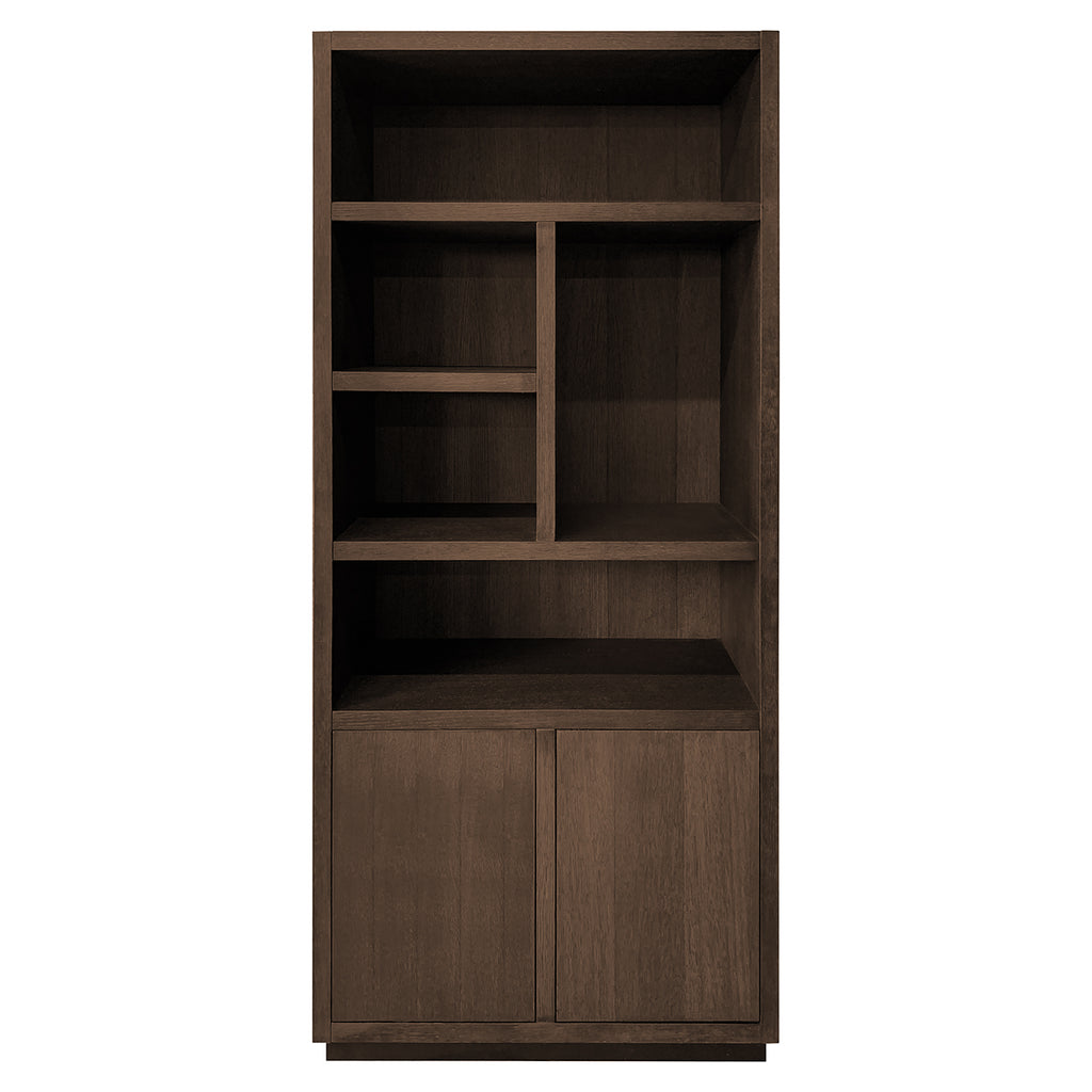 Boekenkast Oakura 2-deuren (Bruin)