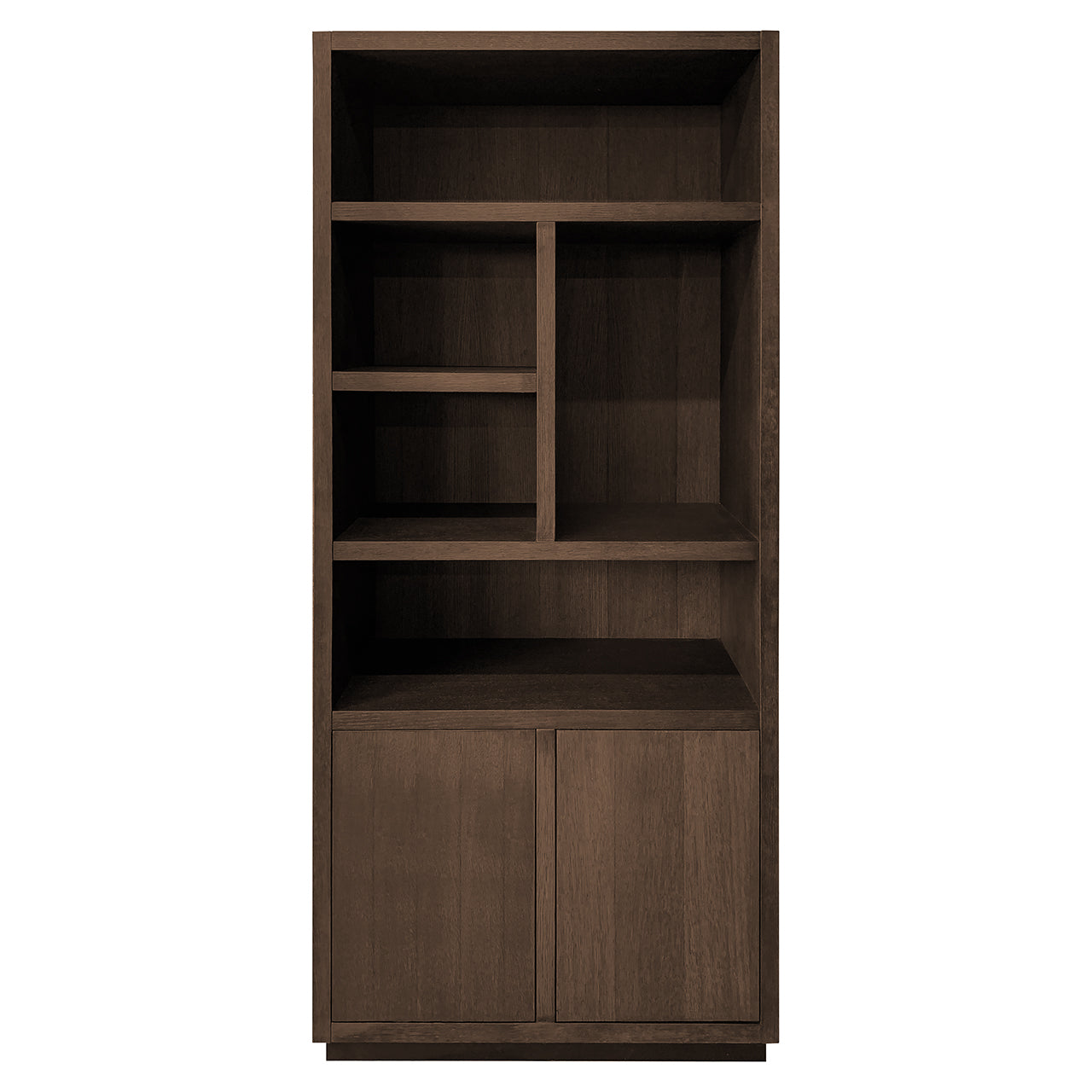 Boekenkast Oakura 2-deuren (Bruin)