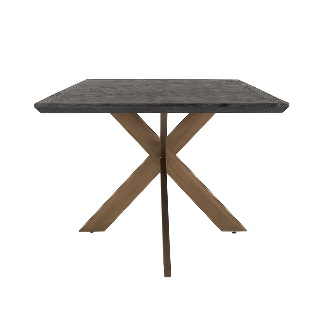 Eettafel Blackbone messing 260 (Zwart rustiek)
