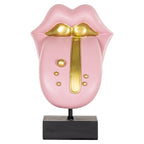 Deco object Tongue roze (Roze)