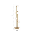 Vloerlamp Luva messing (Geborsteld Goud)