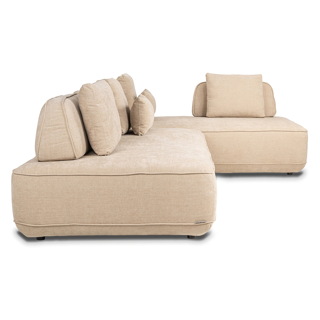 Bank Tudor met losse rugleuning zand olympus (Zand olympus)