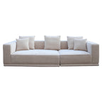 Bank Lusso 3-zits beige chenille (Niagara 902 beige Chenille)