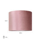 Lampenkap Oudroze cilinder 50Ø (Italiaans-4008 Oudroze)