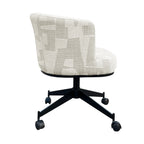 Draaistoel Rochenne met wielen beige graffic (Beige graffic)