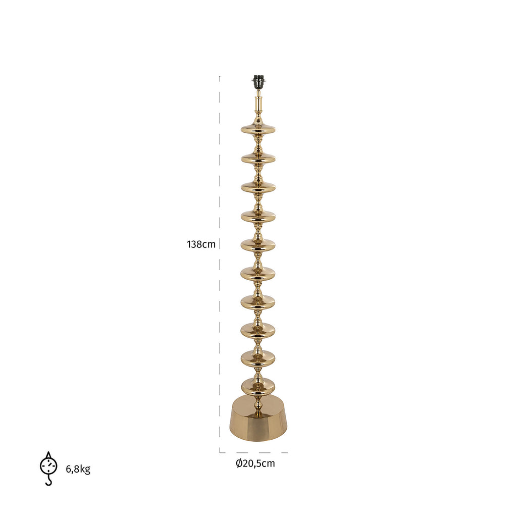 Vloerlamp Jane goud (Goud)