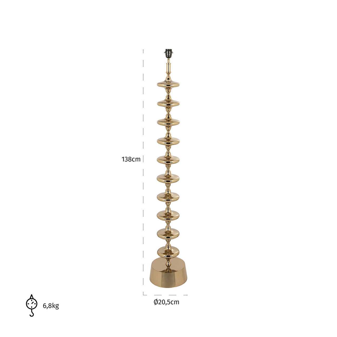 Vloerlamp Jane goud (Goud)