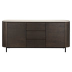 Dressoir Ritz 2-deurs 3-laden (Bruin)