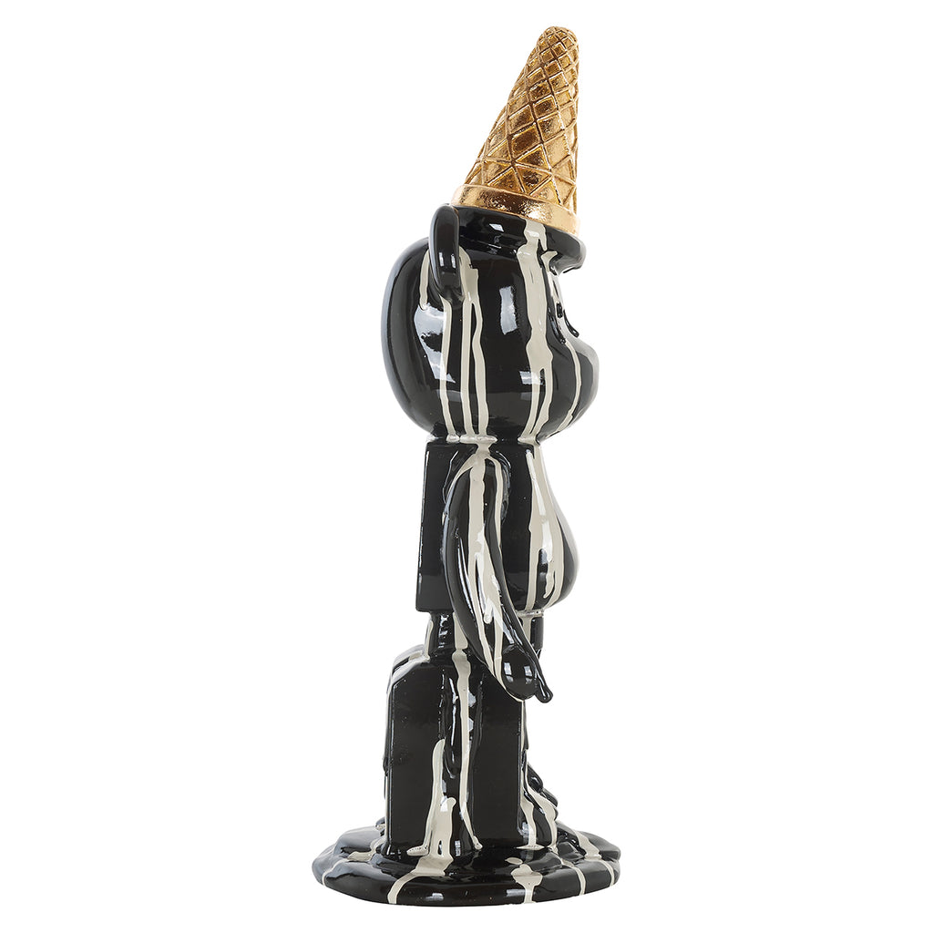 Deco object ijsbeer zwart (Zwart)