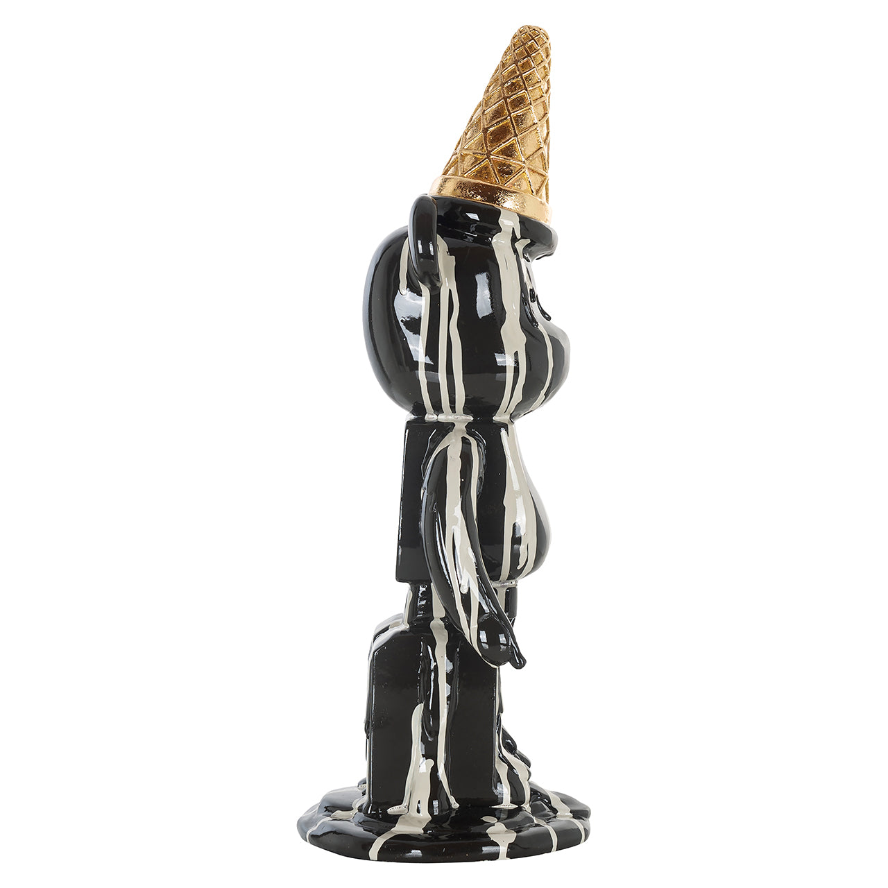 Deco object ijsbeer zwart (Zwart)
