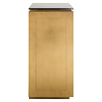Dressoir Finsbury 2-deurs (Zwart/goud)