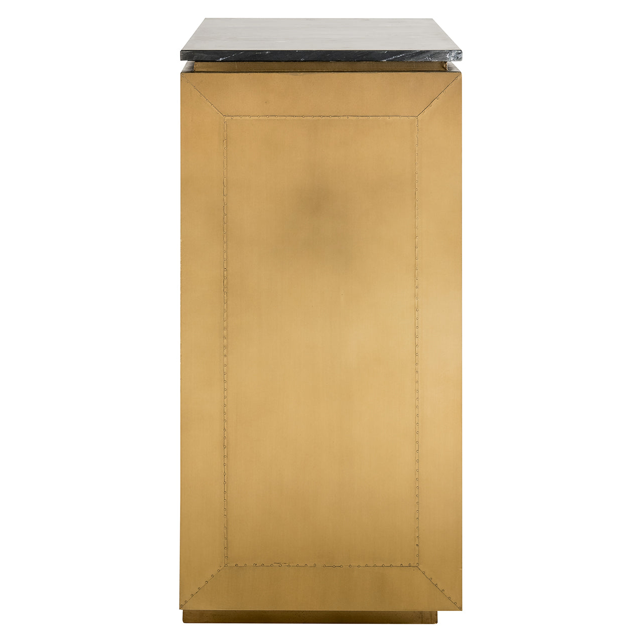 Dressoir Finsbury 2-deurs (Zwart/goud)