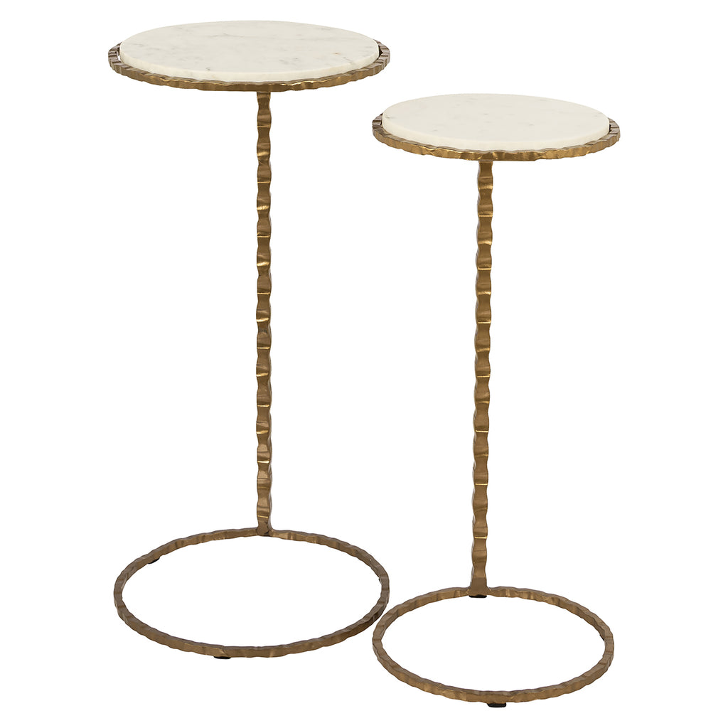 Bijzettafel Scofield set van 2 (Goud)