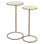 Bijzettafel Scofield set van 2 (Goud)