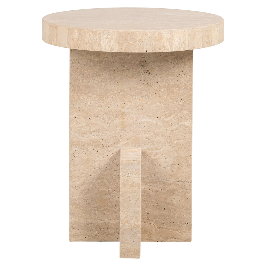 Bijzettafel Biltmore Italiaans Travertijn (Beige)