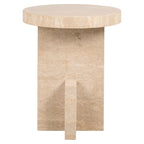Bijzettafel Biltmore Italiaans Travertijn (Beige)