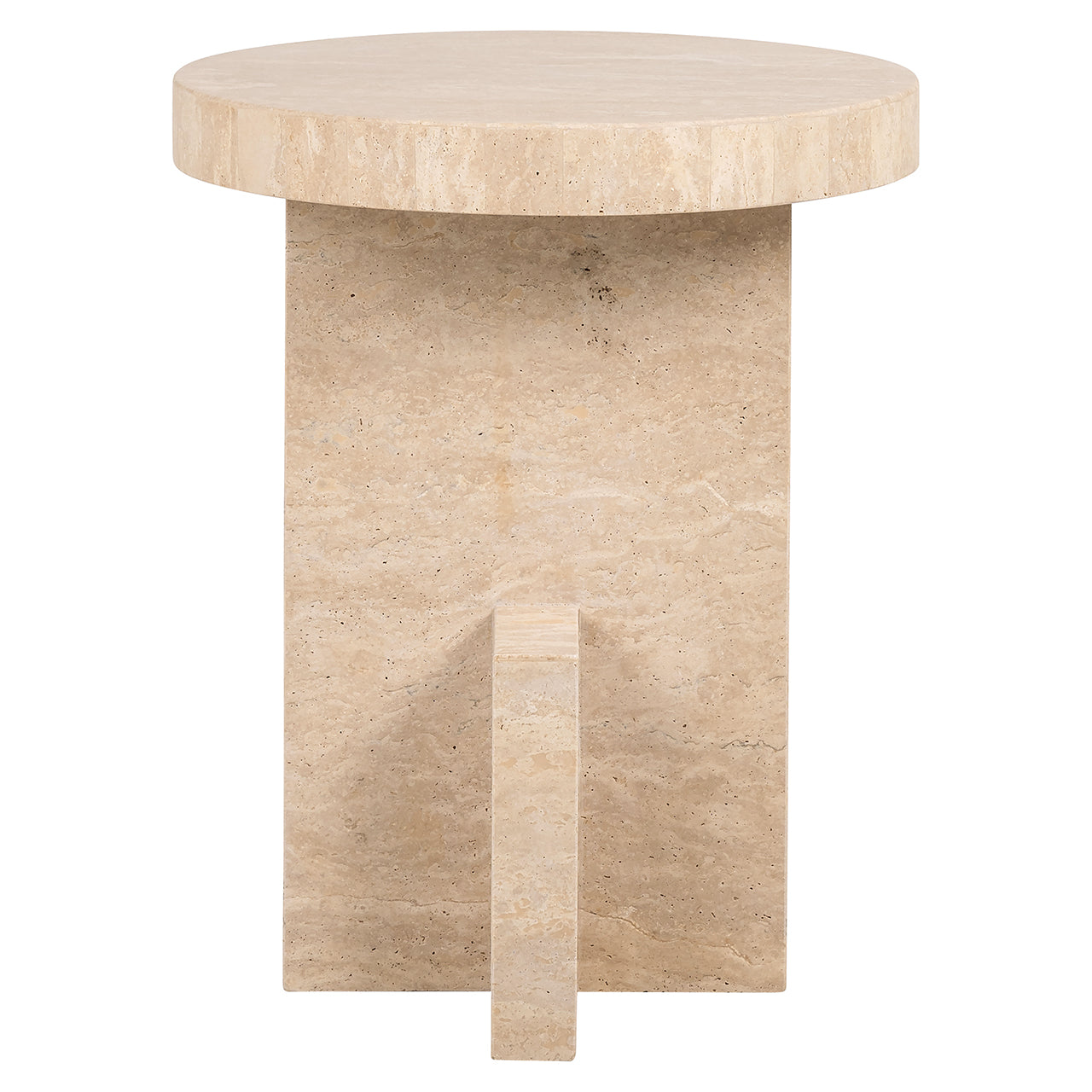 Bijzettafel Biltmore Italiaans Travertijn (Beige)