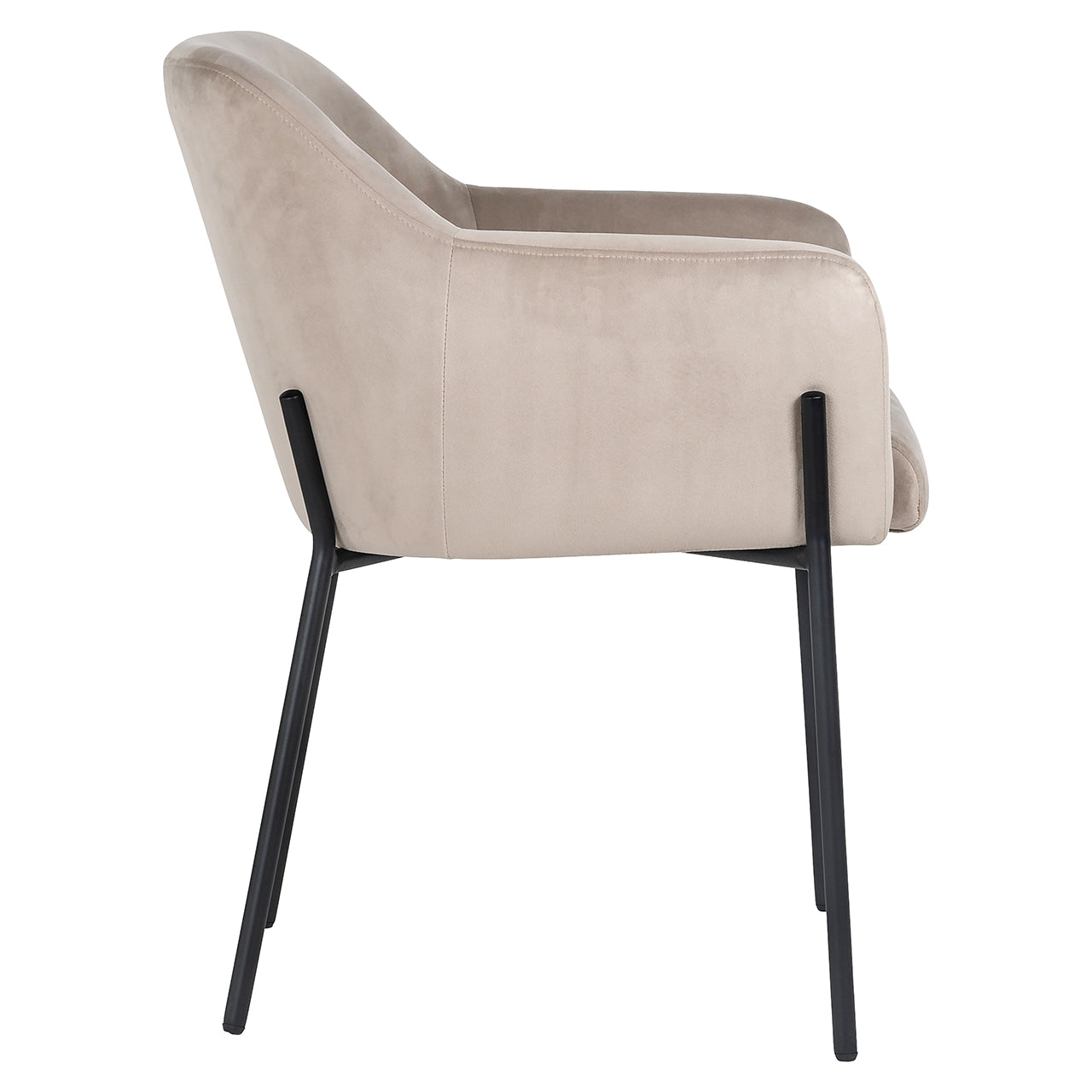 Stoel Fay khaki fluweel brandvertragend (FR-Quartz 903 Khaki)