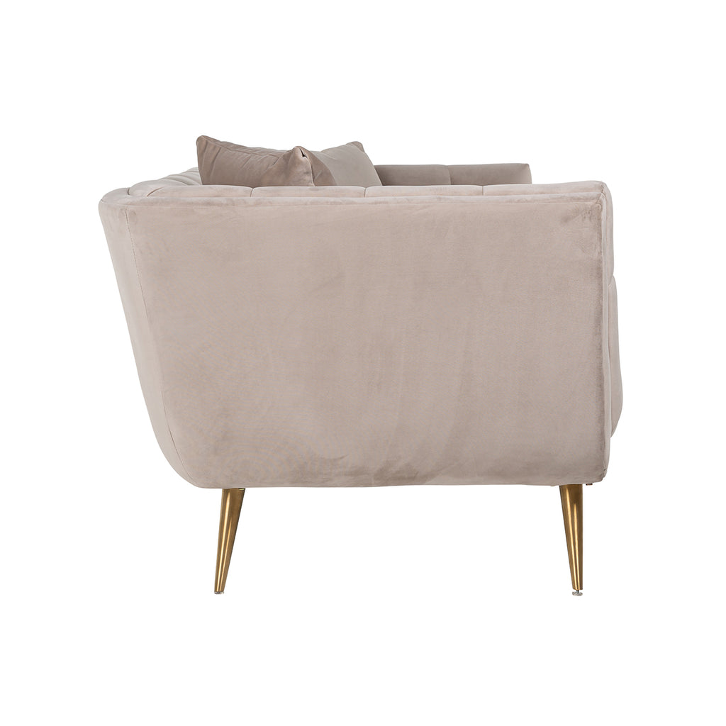 Bank Huxley Khaki fluweel / Geborsteld goud (Kwarts Khaki 903)