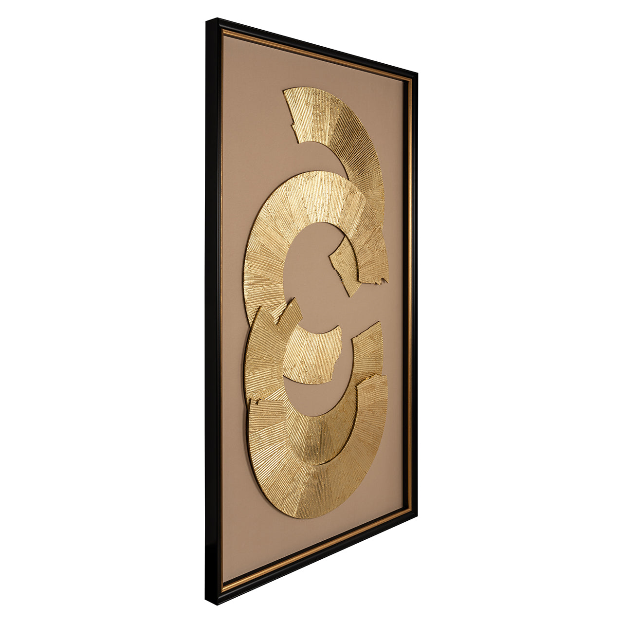 Wanddecoratie Eden (Zwart/goud)