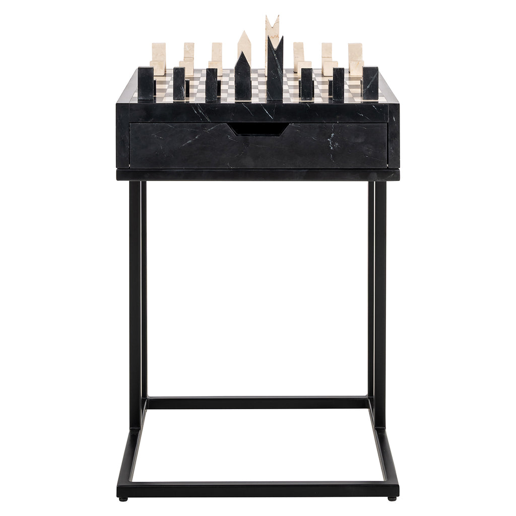 Schaaktafel Davos 1-lade (Zwart)