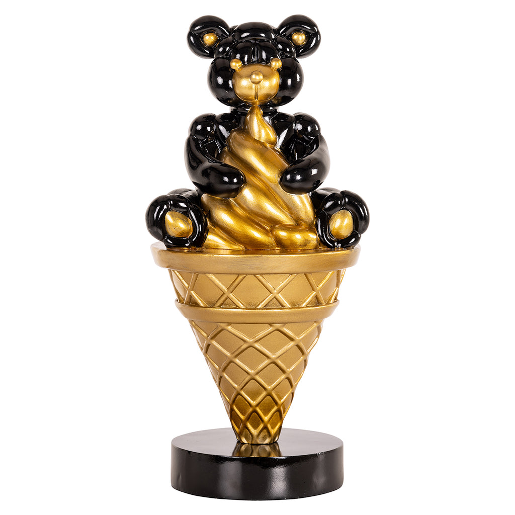 Deco object Harly (Zwart/goud)