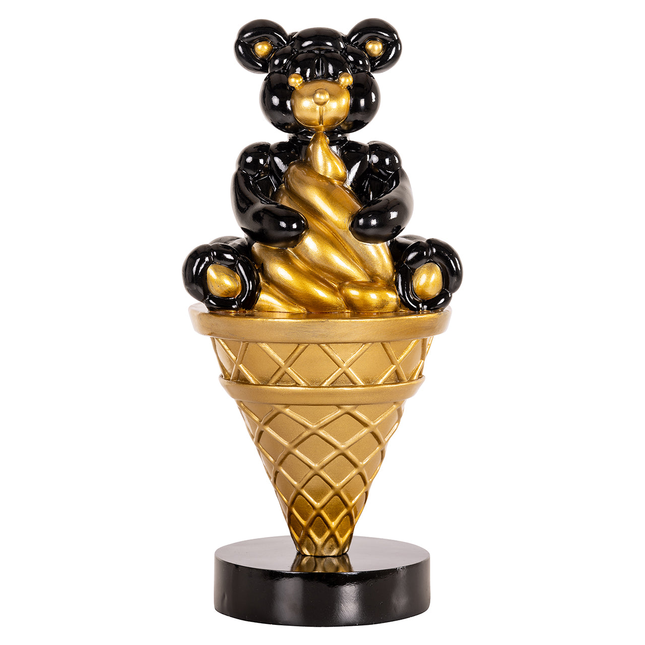 Deco object Harly (Zwart/goud)
