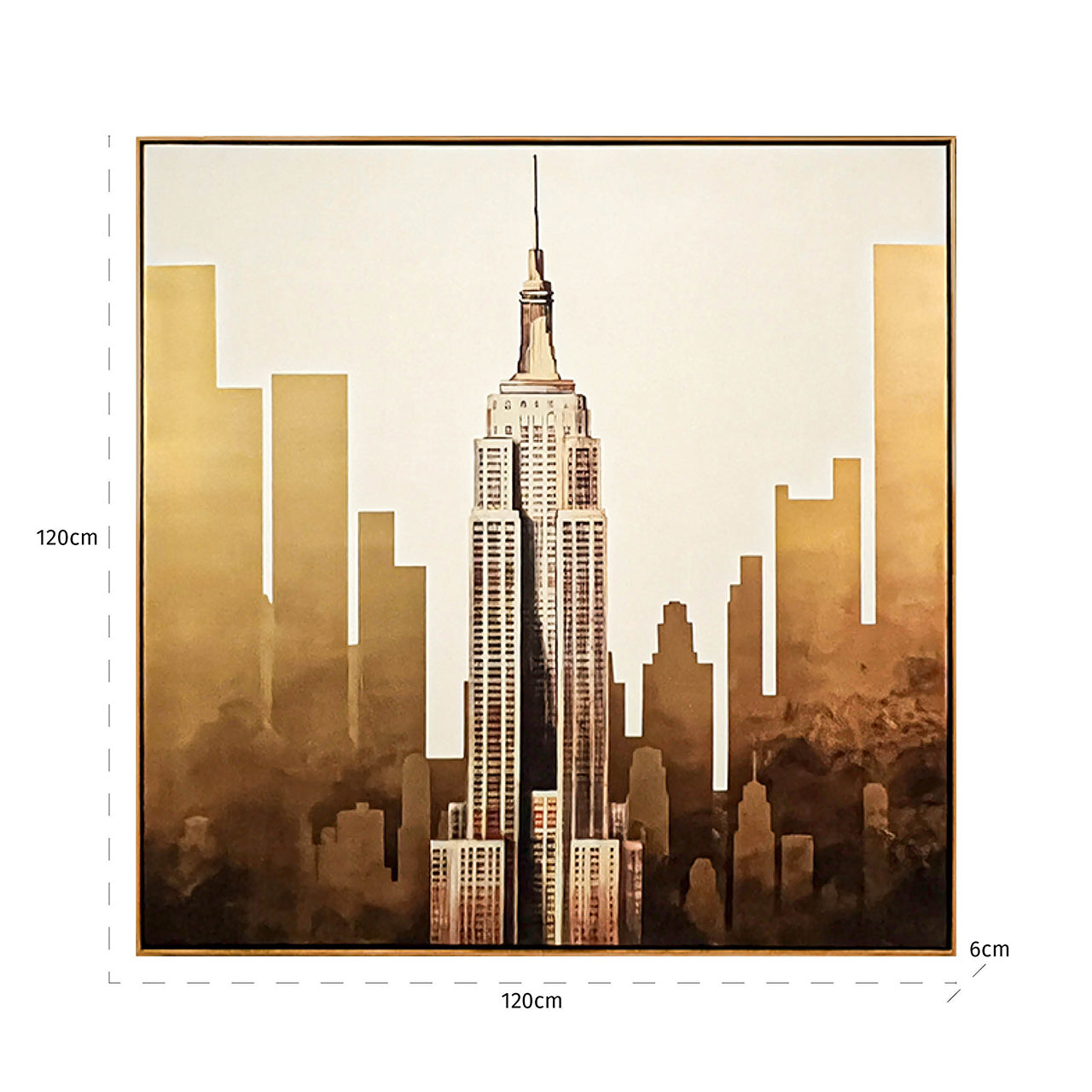 Wandkunst Empire (Goud)