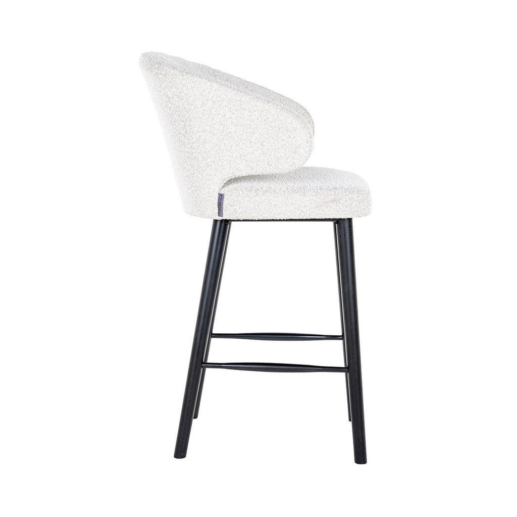 Barstoel Indigo wit bouclé (Copenhagen 900 Bouclé White)