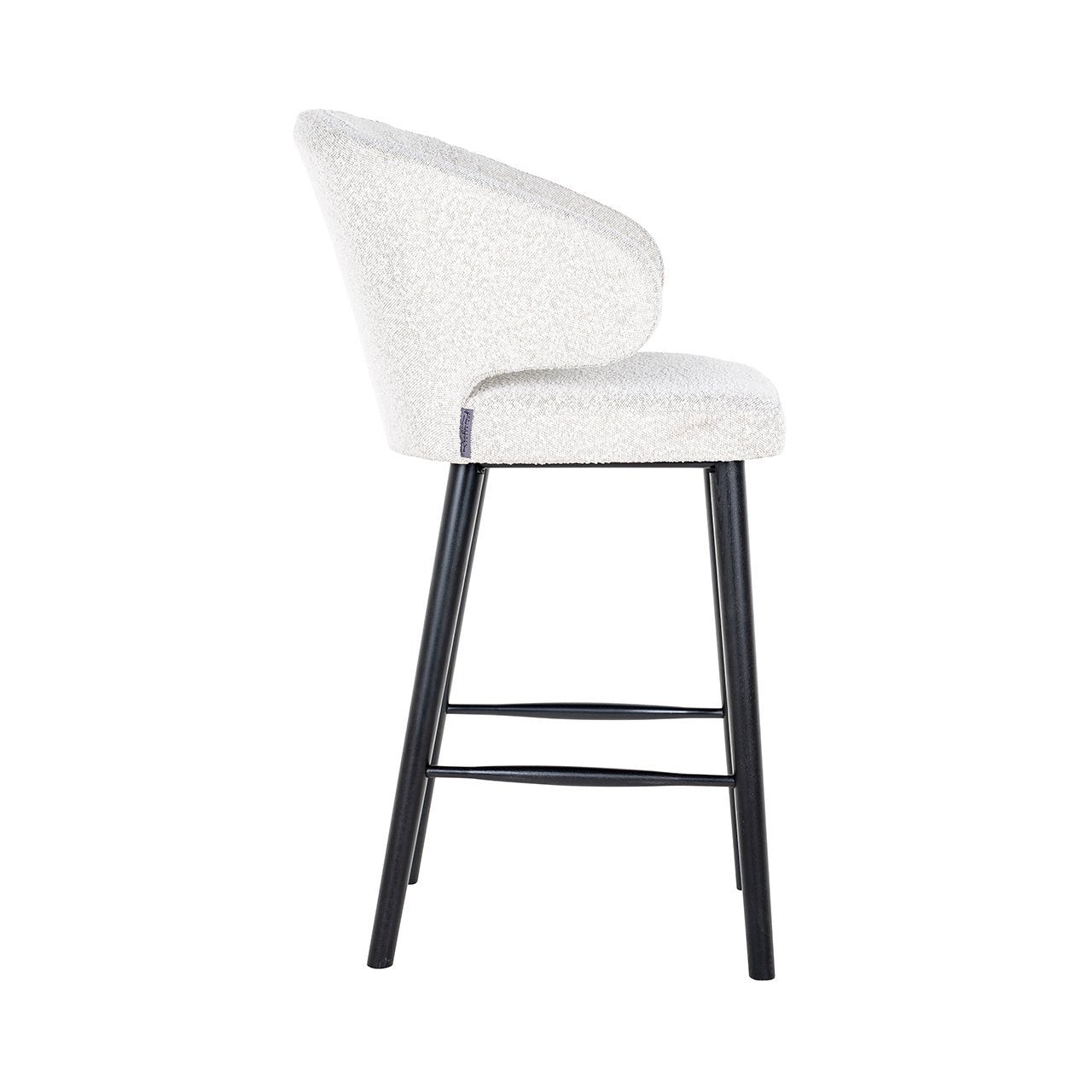 Barstoel Indigo wit bouclé (Copenhagen 900 Bouclé White)