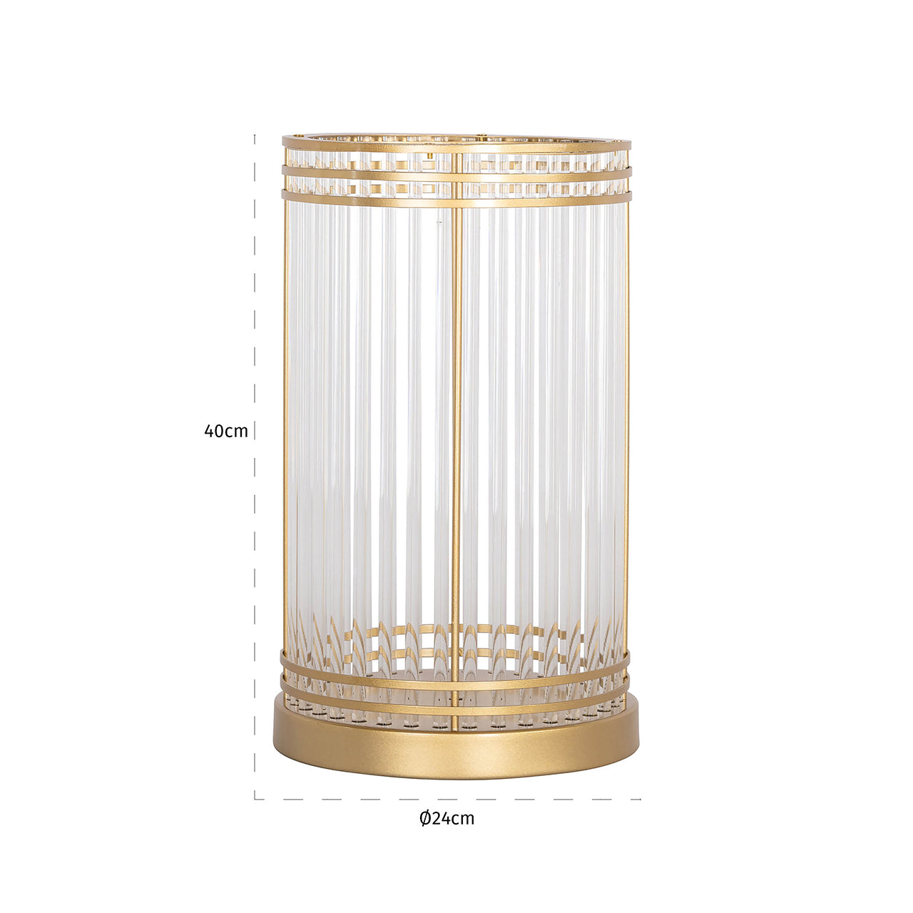 Windlicht Dyara groot (Goud)