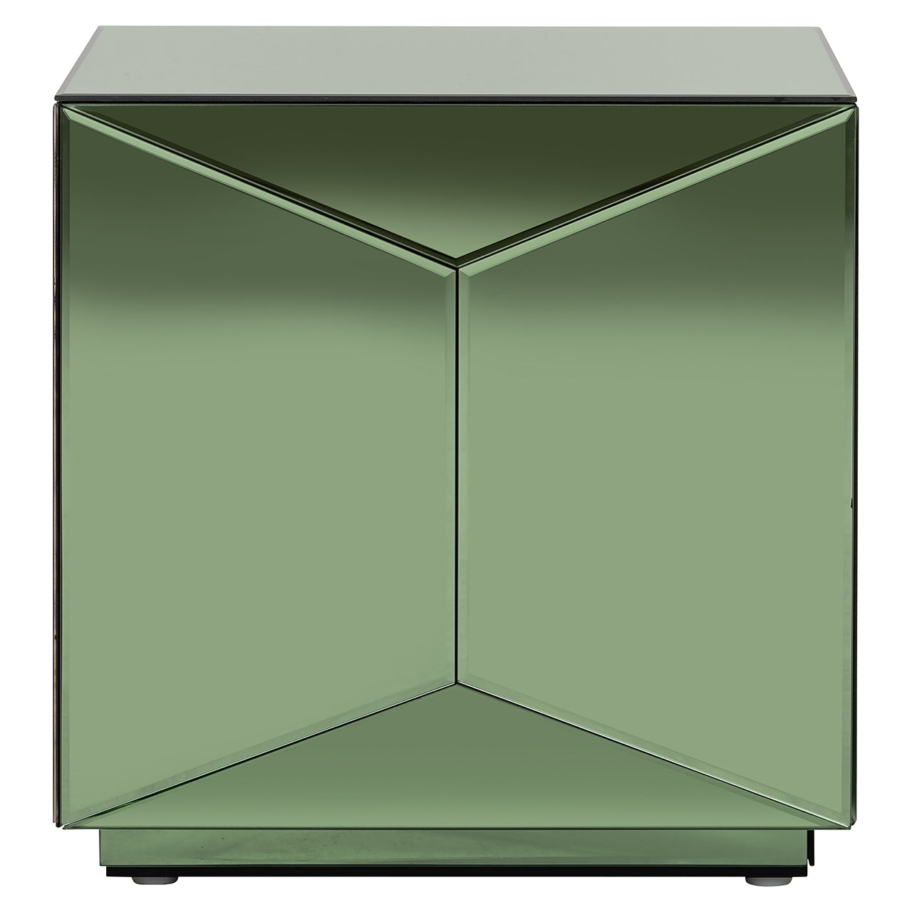 Bijzettafel Shifra spiegel groen (Groen)