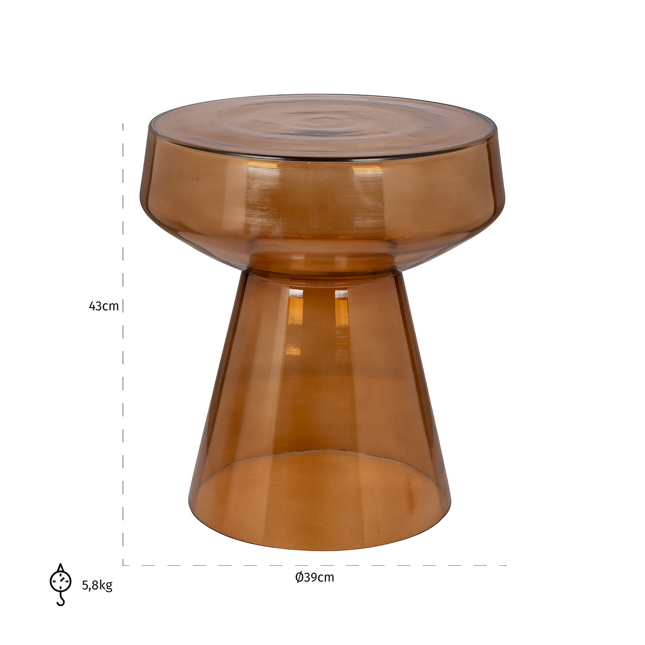 Bijzettafel Bowen (Bruin)