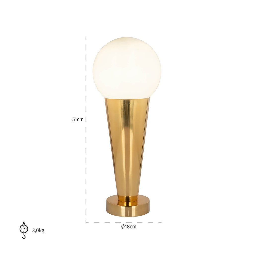 Tafellamp Cone (Goud)