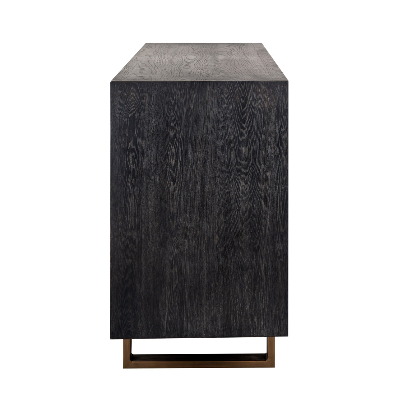 Dressoir Hunter 4-deuren (Zwart rustiek)